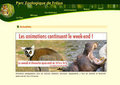 Home page du parc zoologique de Fréjus